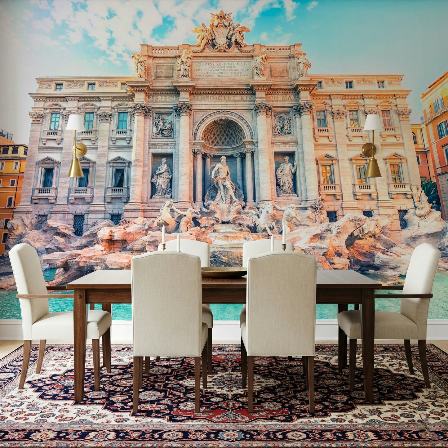 Trevi's Turquoise Dream Wall Mural