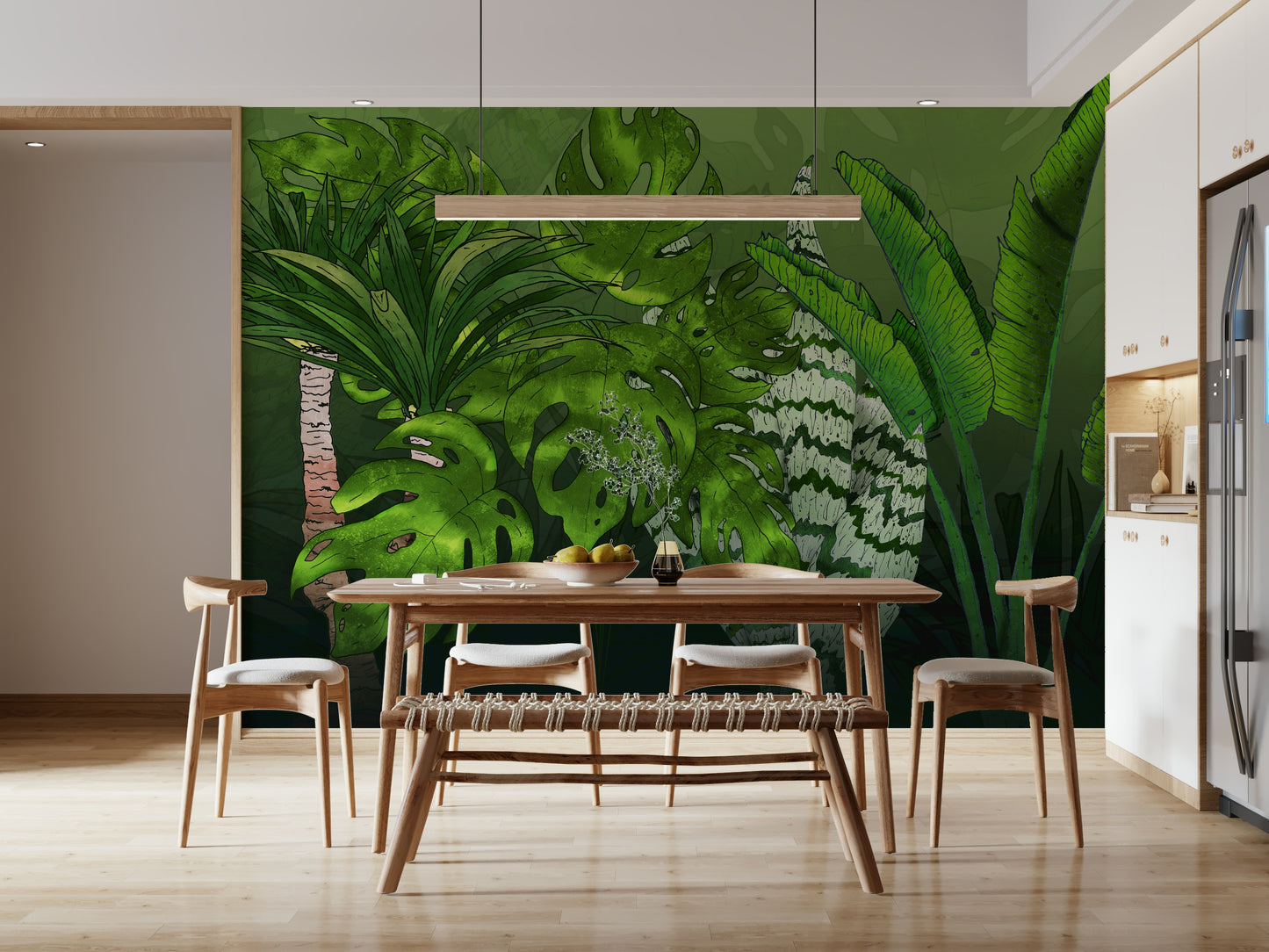 Tropical Jungle Garden Wall Mural