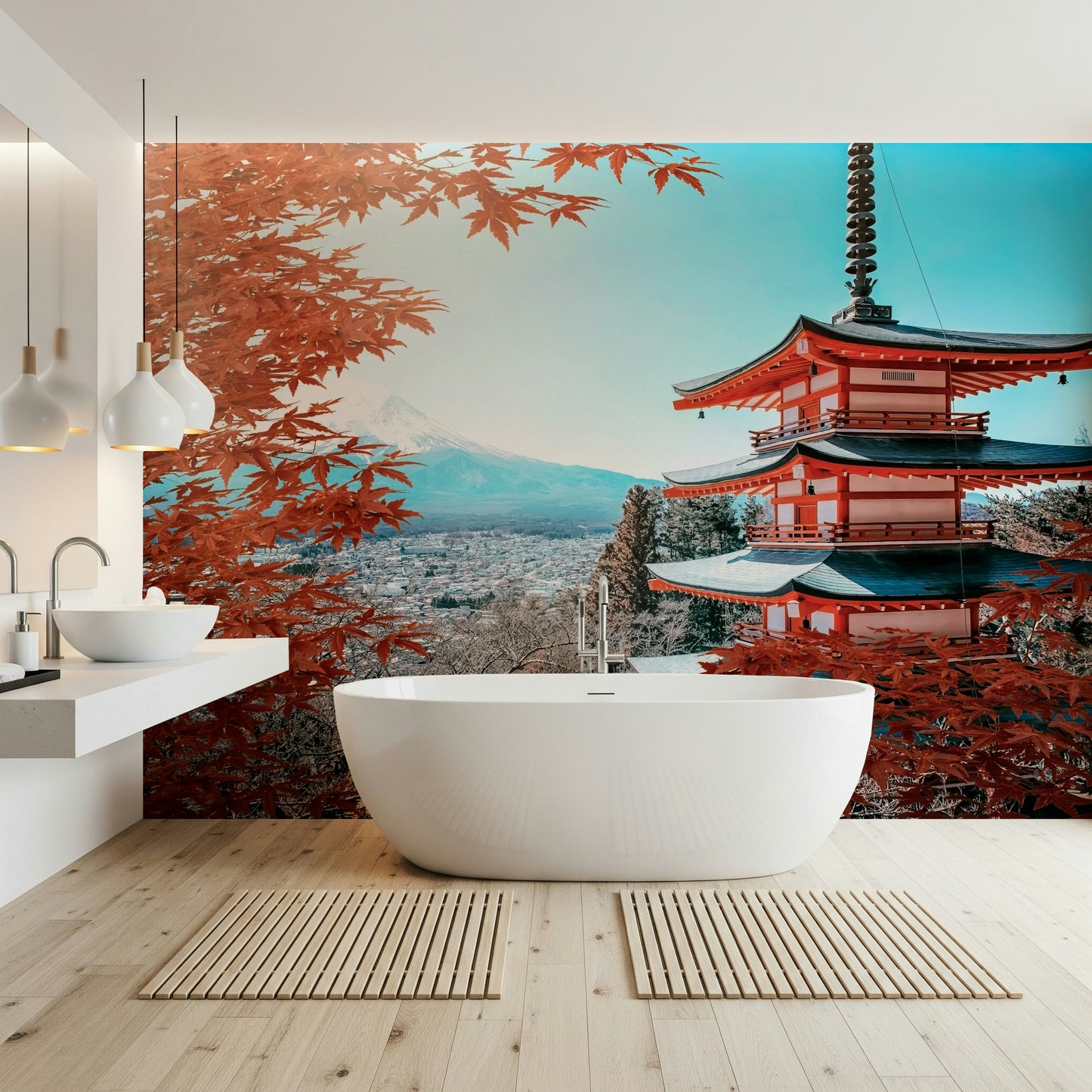 Fuji's Autumn Hues Wall Mural