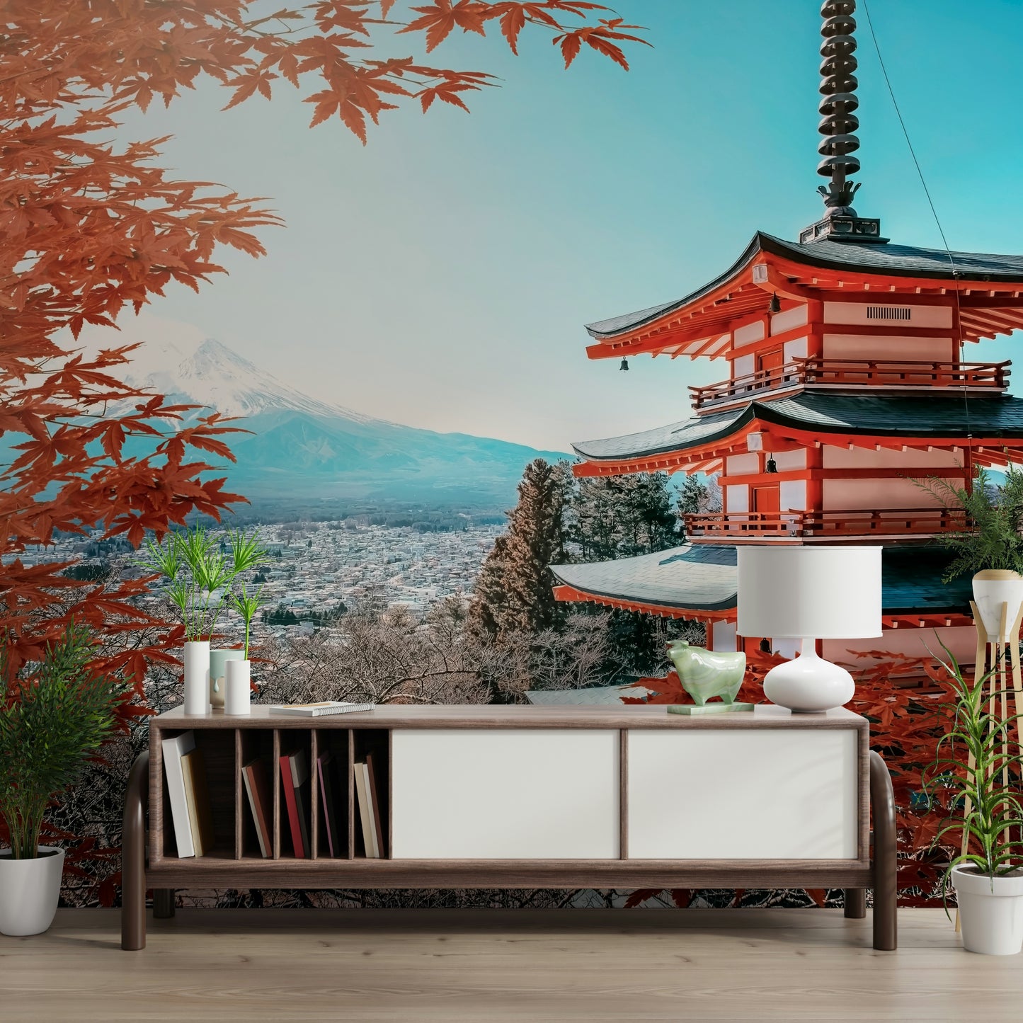 Fuji's Autumn Hues Wall Mural