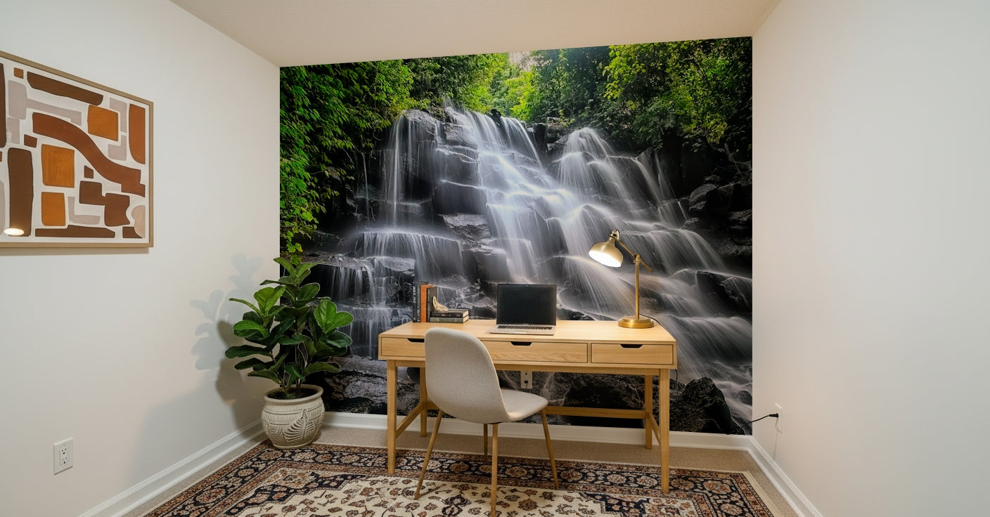 Cascading Serenity Wall Mural