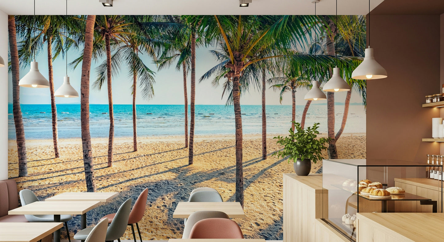 Beach Palm Paradise Wall Mural