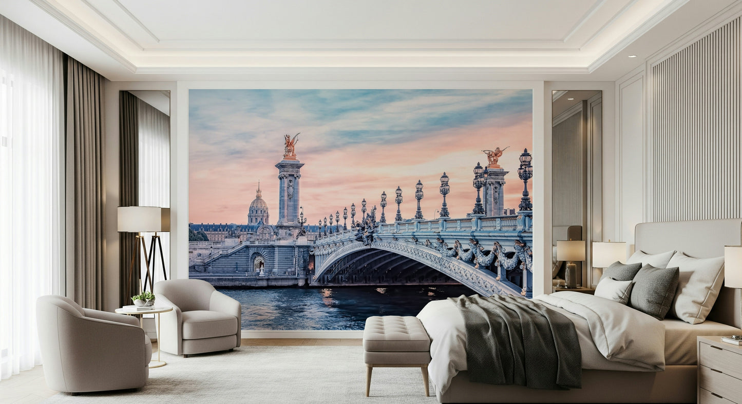 Parisian Bridge Dream Wall Mural