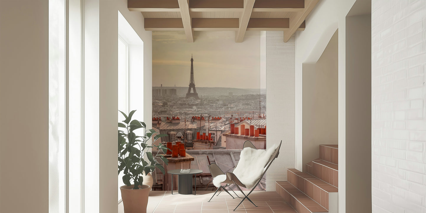 Parisian Rooftops Wall Mural