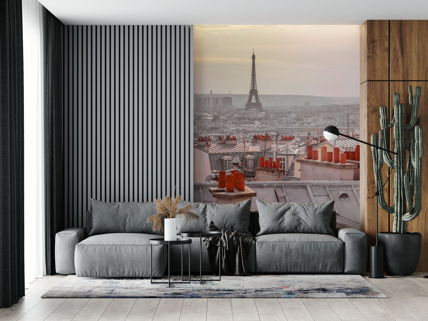 Parisian Rooftops Wall Mural