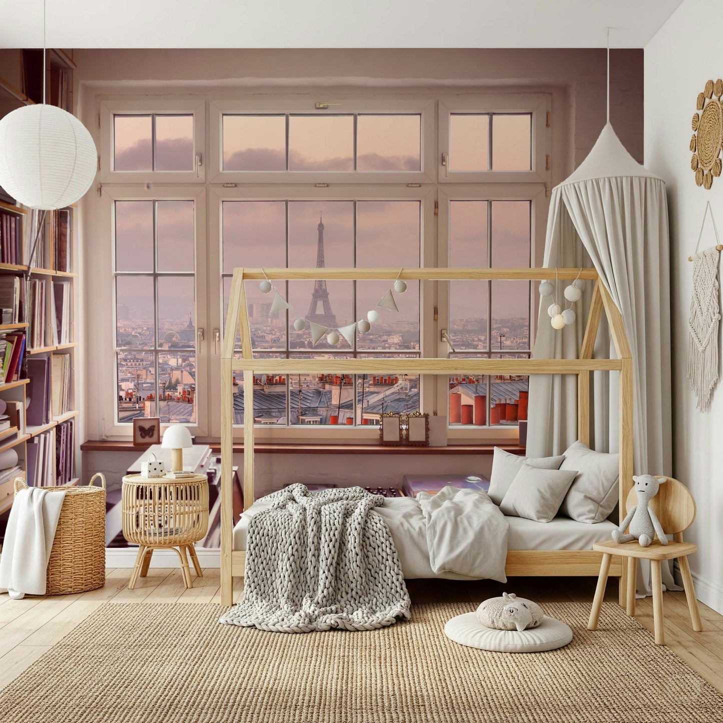 Window to Paris Wall Mural