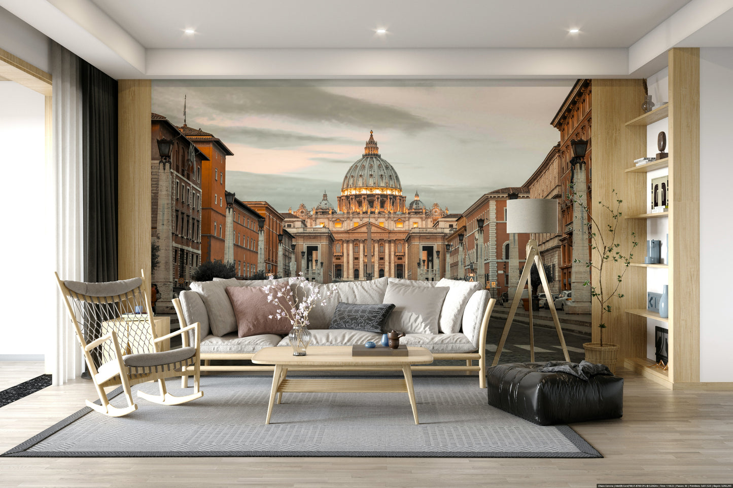 Eternal City Vista Wall Mural
