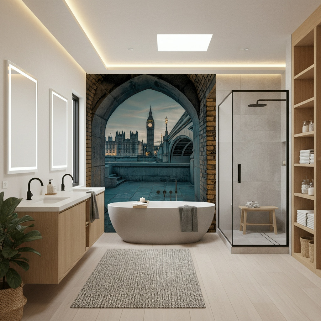 London Through Time Wall Mural