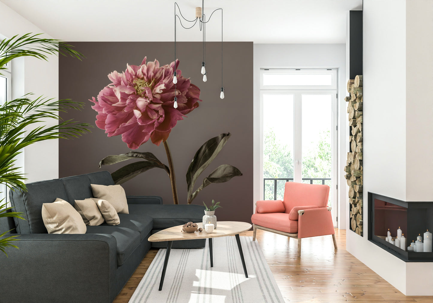 Peony Blush Wall Mural