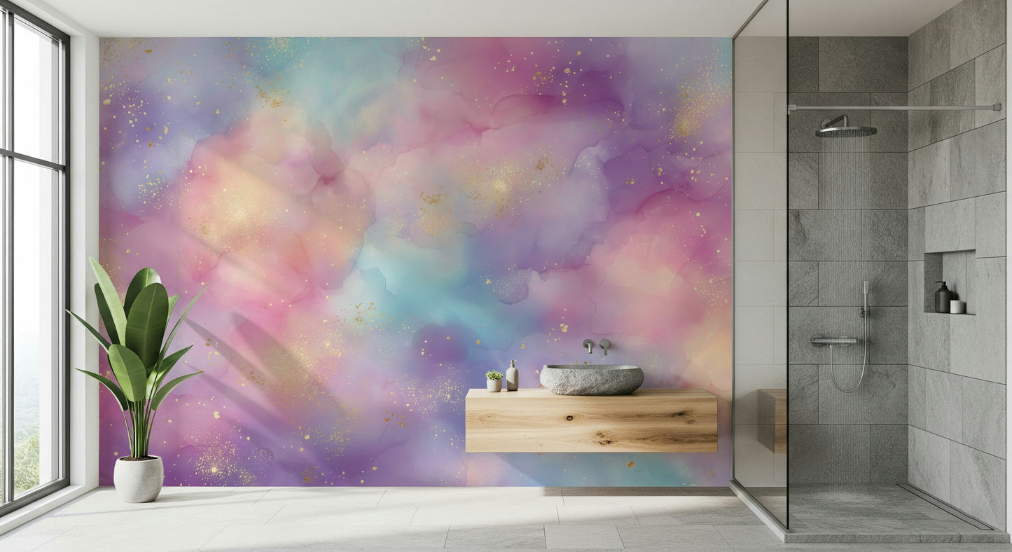 Golden Dust Fantasy Wall Mural