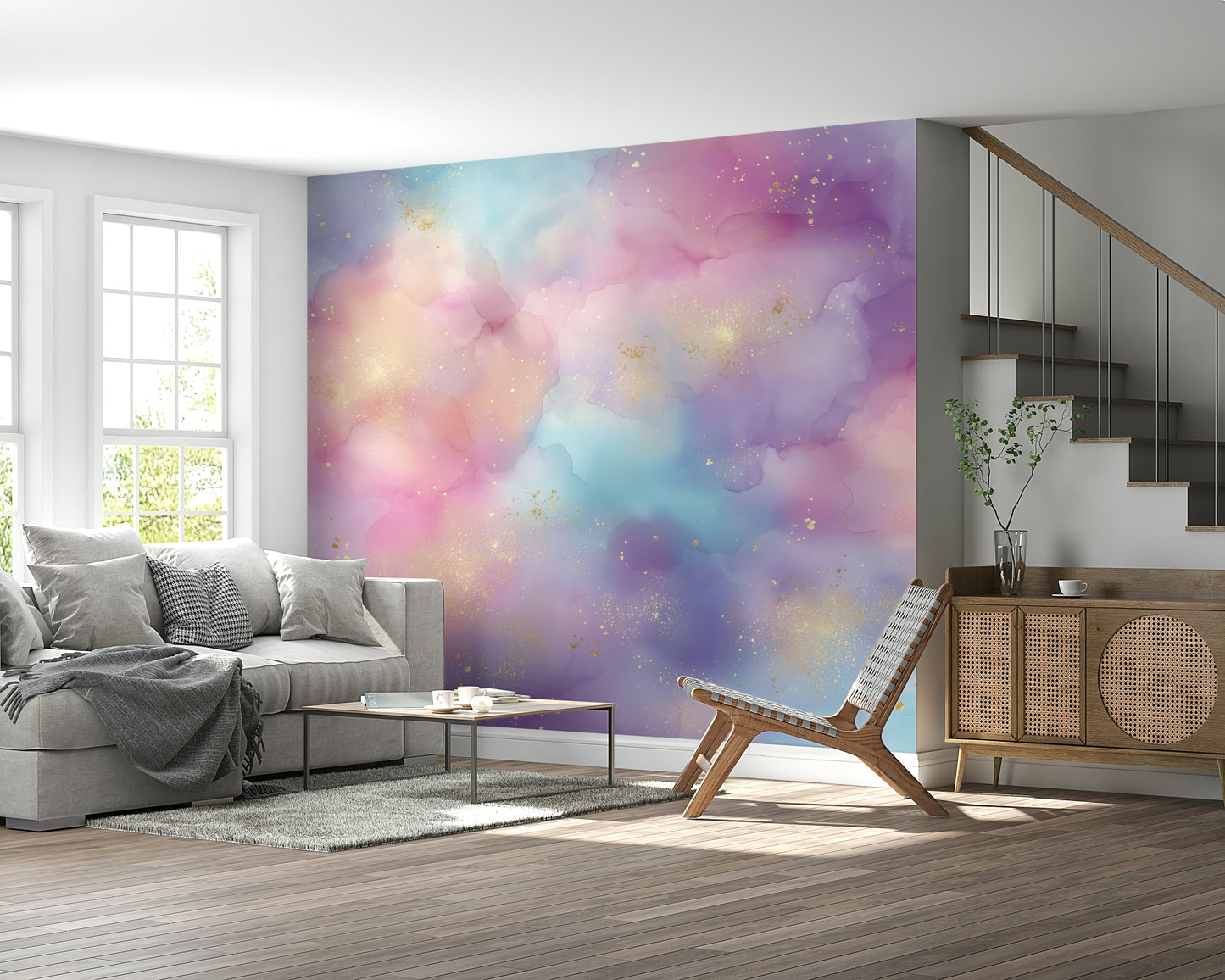 Golden Dust Fantasy Wall Mural