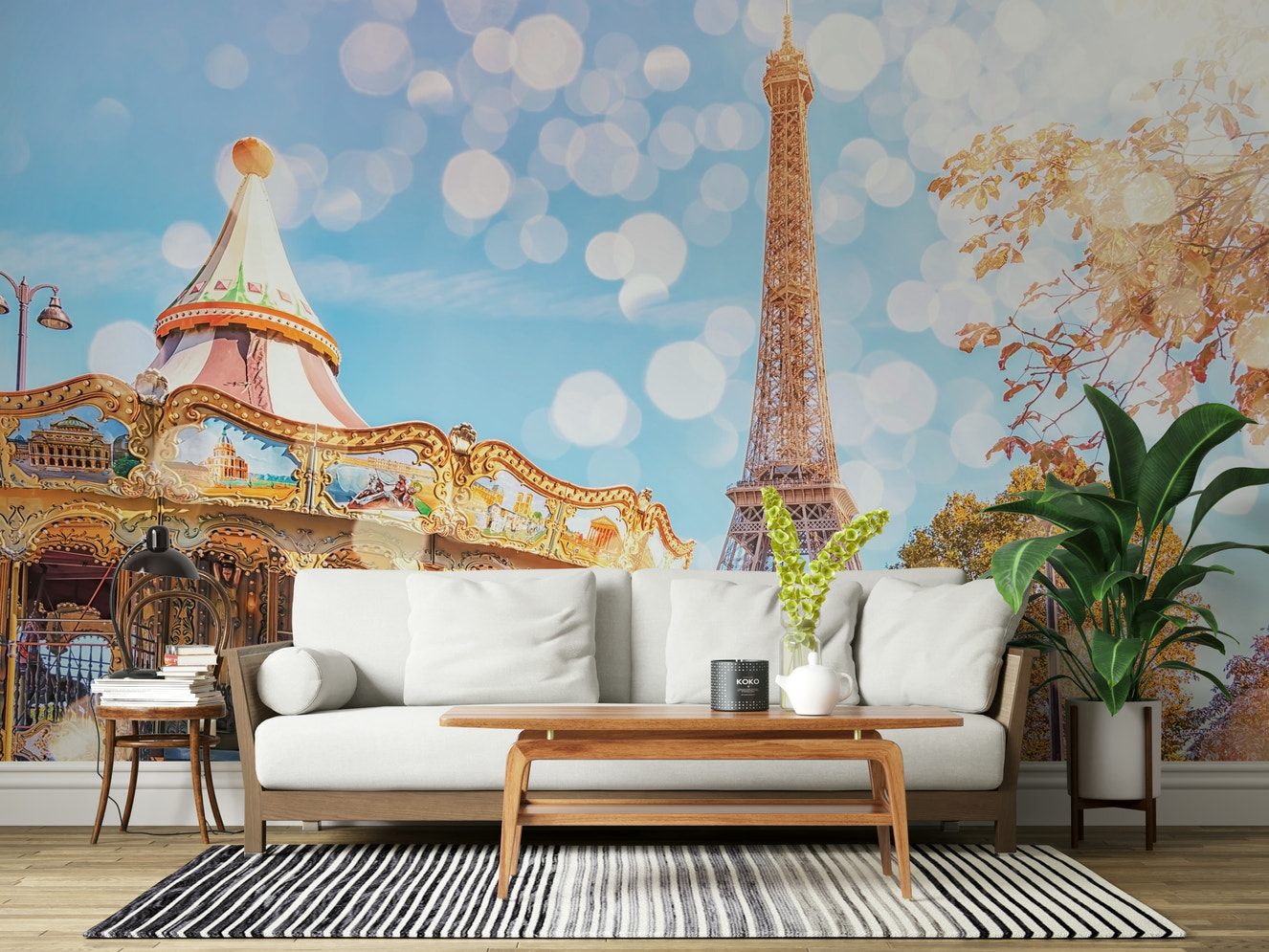 Parisian Carousel Dream Wall Mural