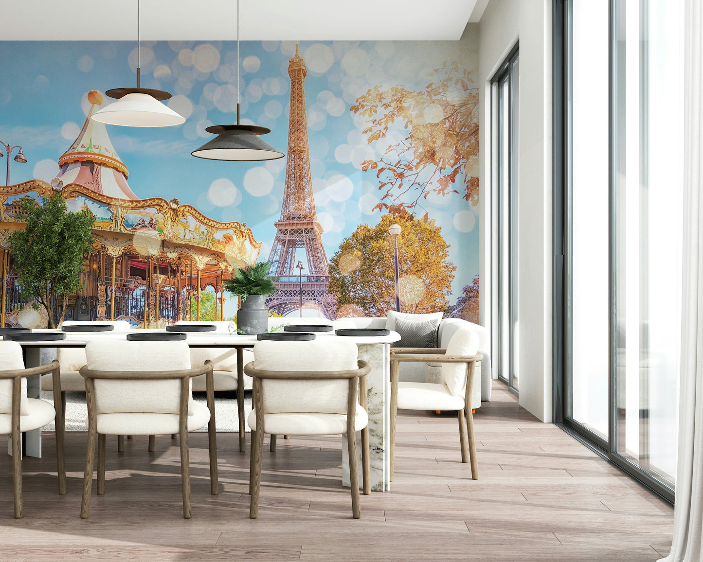 Parisian Carousel Dream Wall Mural