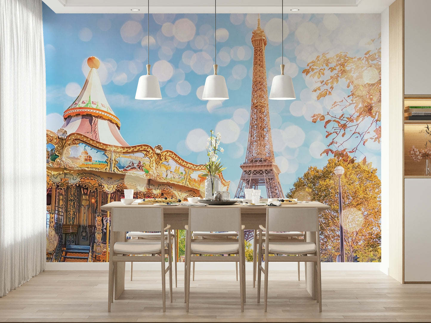 Parisian Carousel Dream Wall Mural
