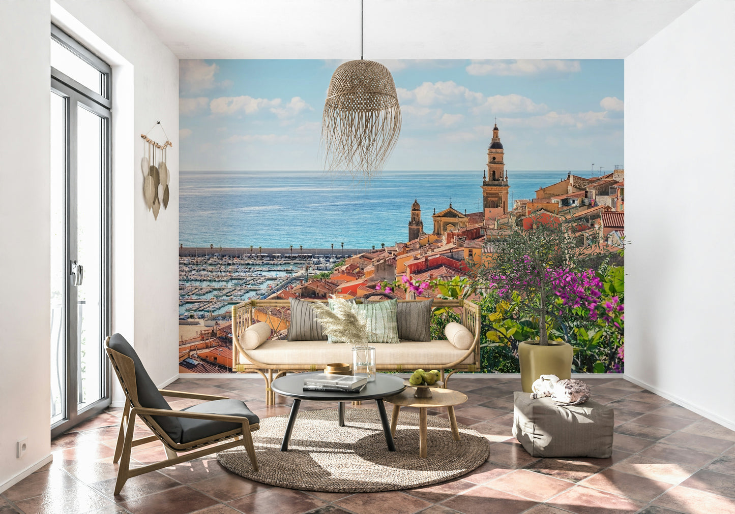 Mediterranean Village Wall Mural