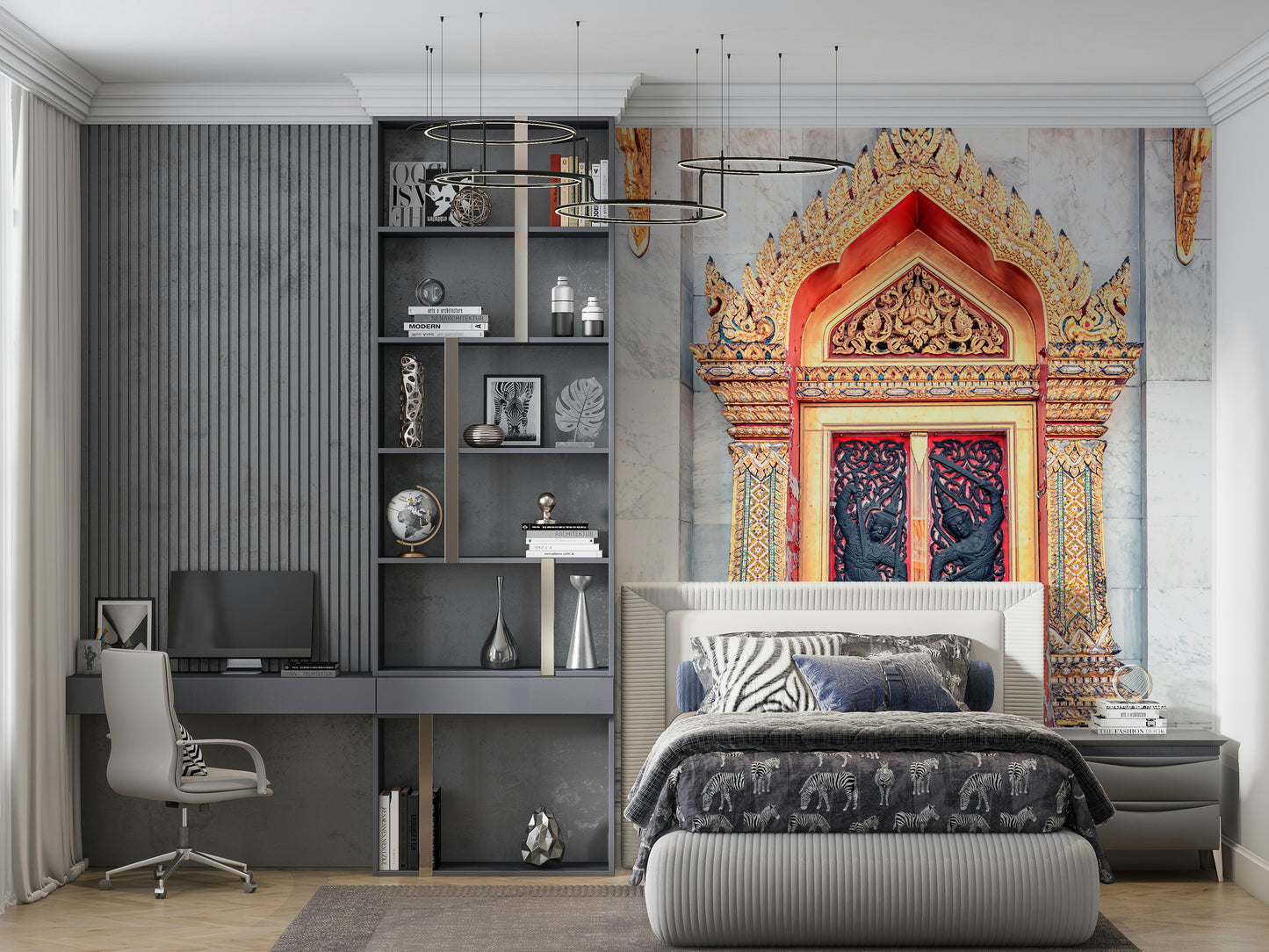 Temple Gate's Grandeur Wall Mural