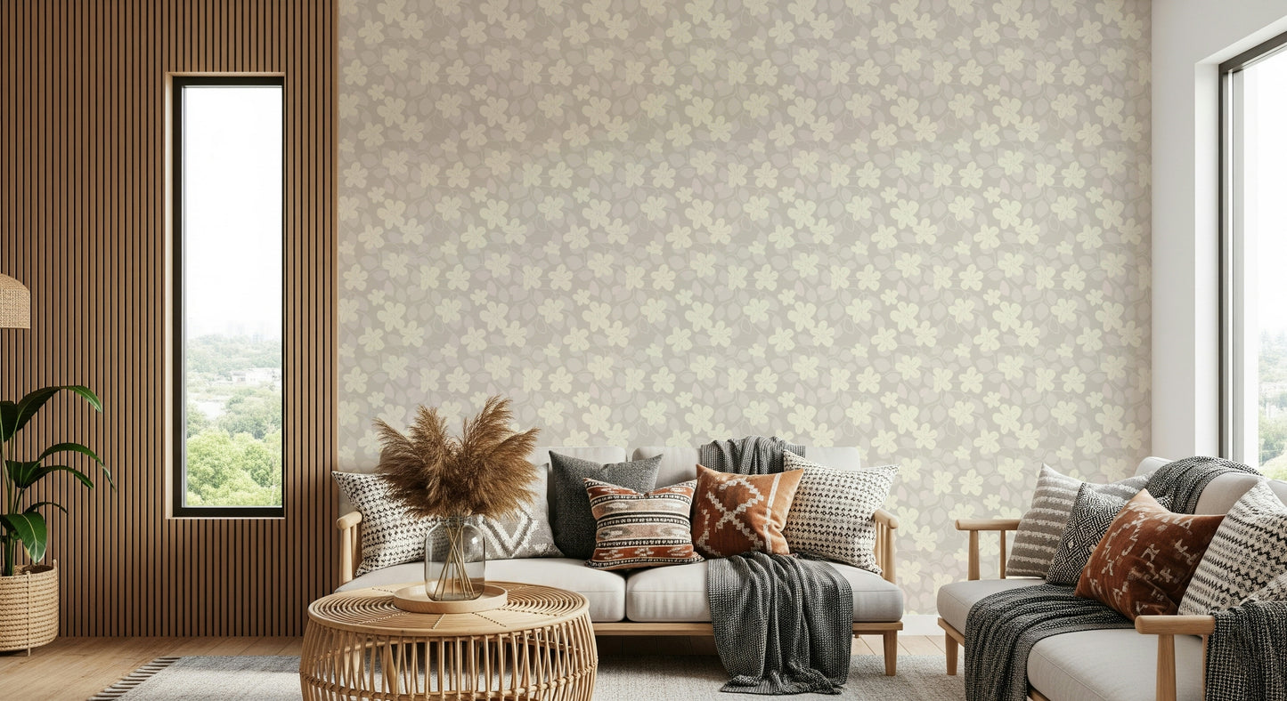 Delicate Floral Serenity Wallpaper⁠
