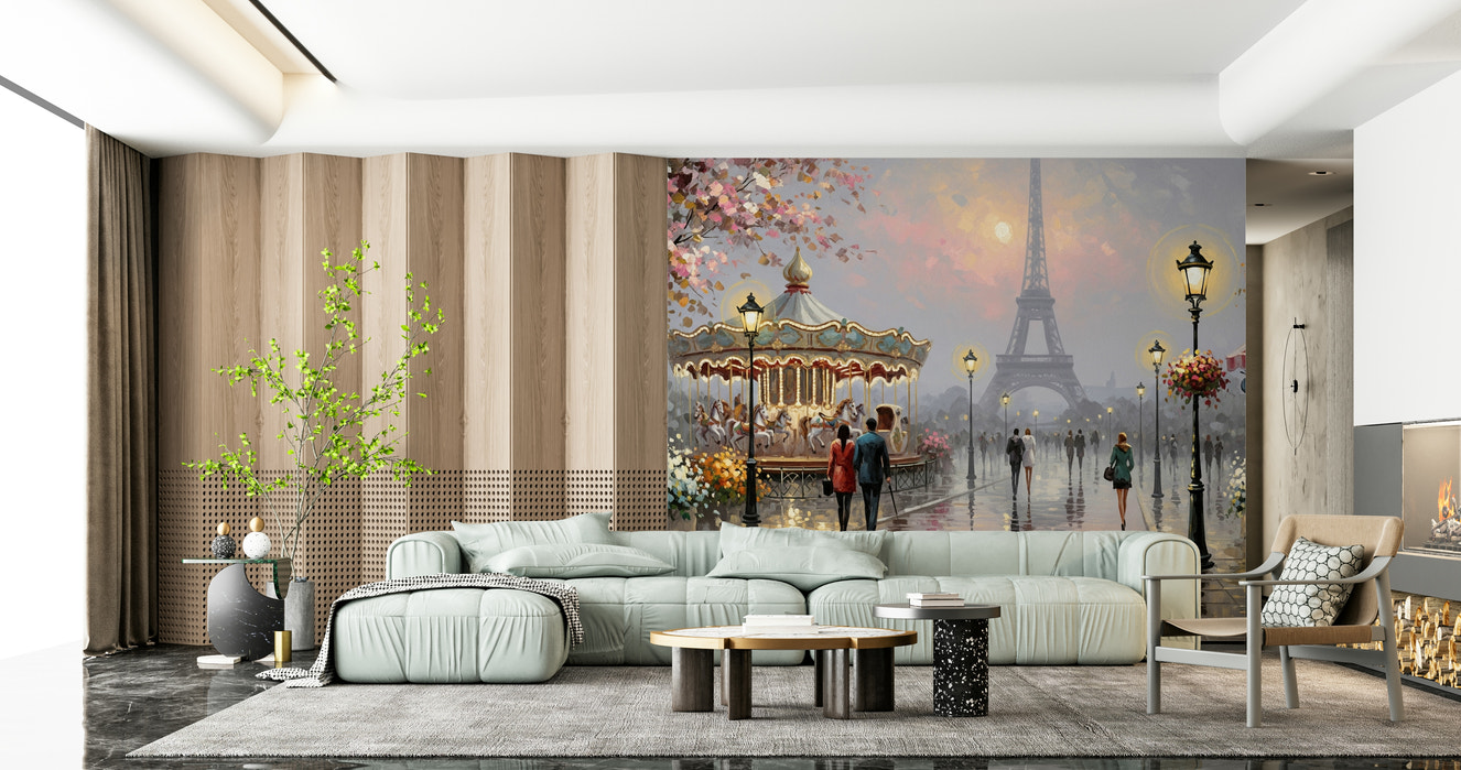 Paris Romance Wall Mural