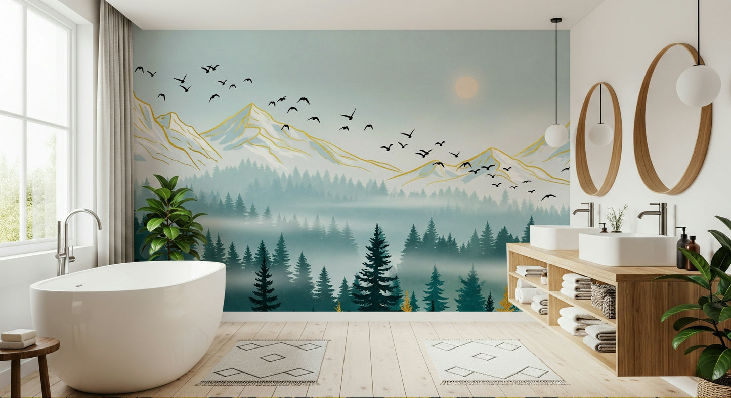 Emerald Forest Wall Mural