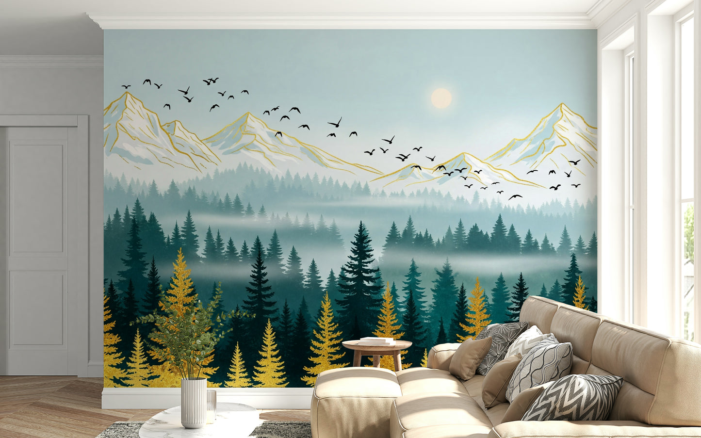 Emerald Forest Wall Mural