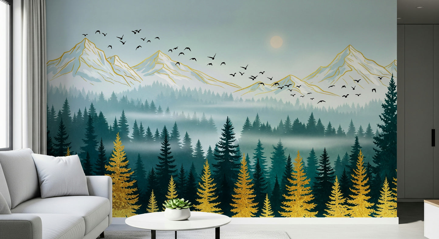 Emerald Forest Wall Mural