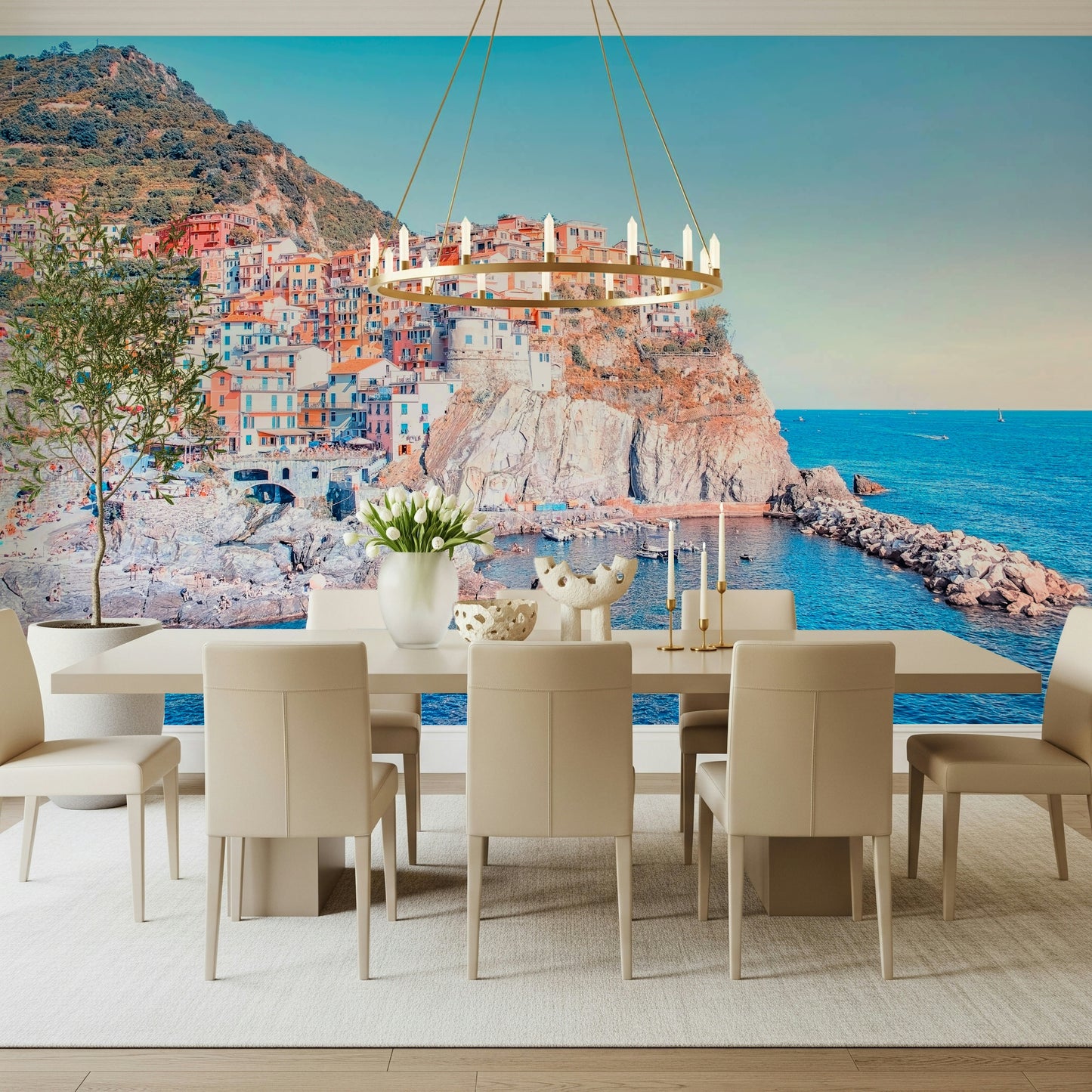 Italian Village Wall Mural
