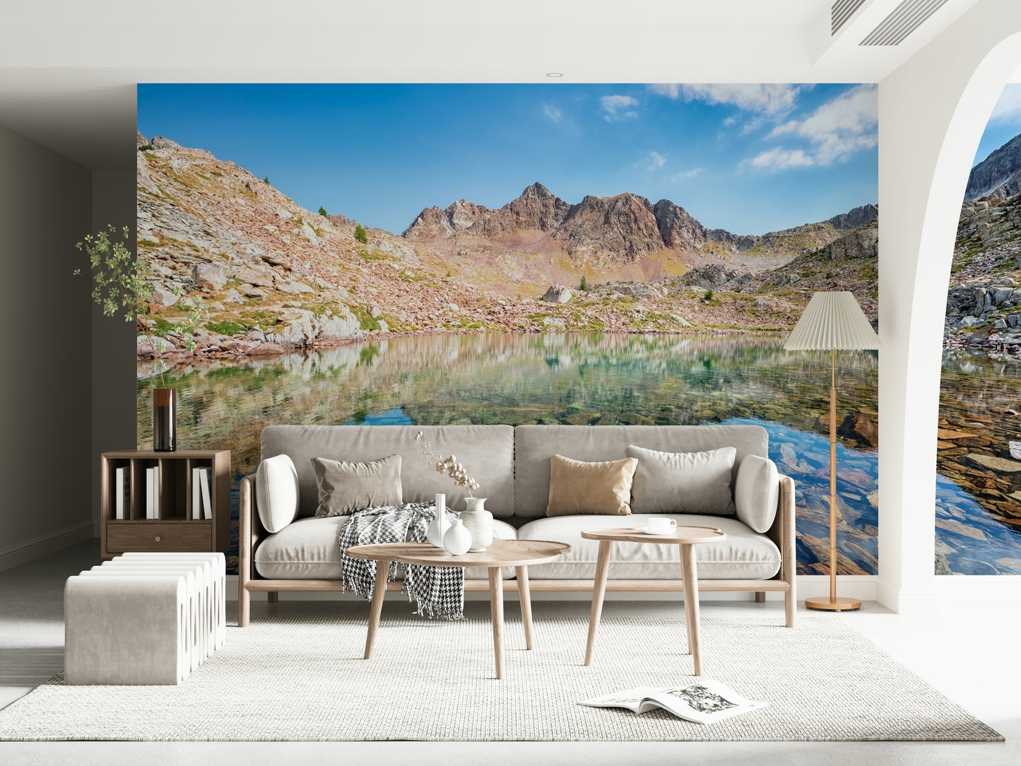 Mountain Lake Serenity Wall Mural