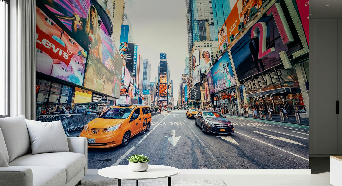 Times Square Hustle Wall Mural