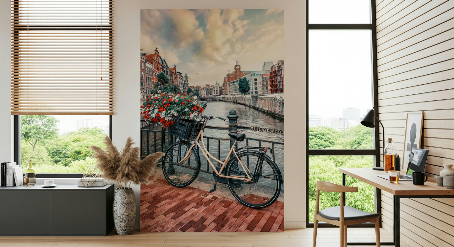 Amsterdam Canal Ride Wall Mural