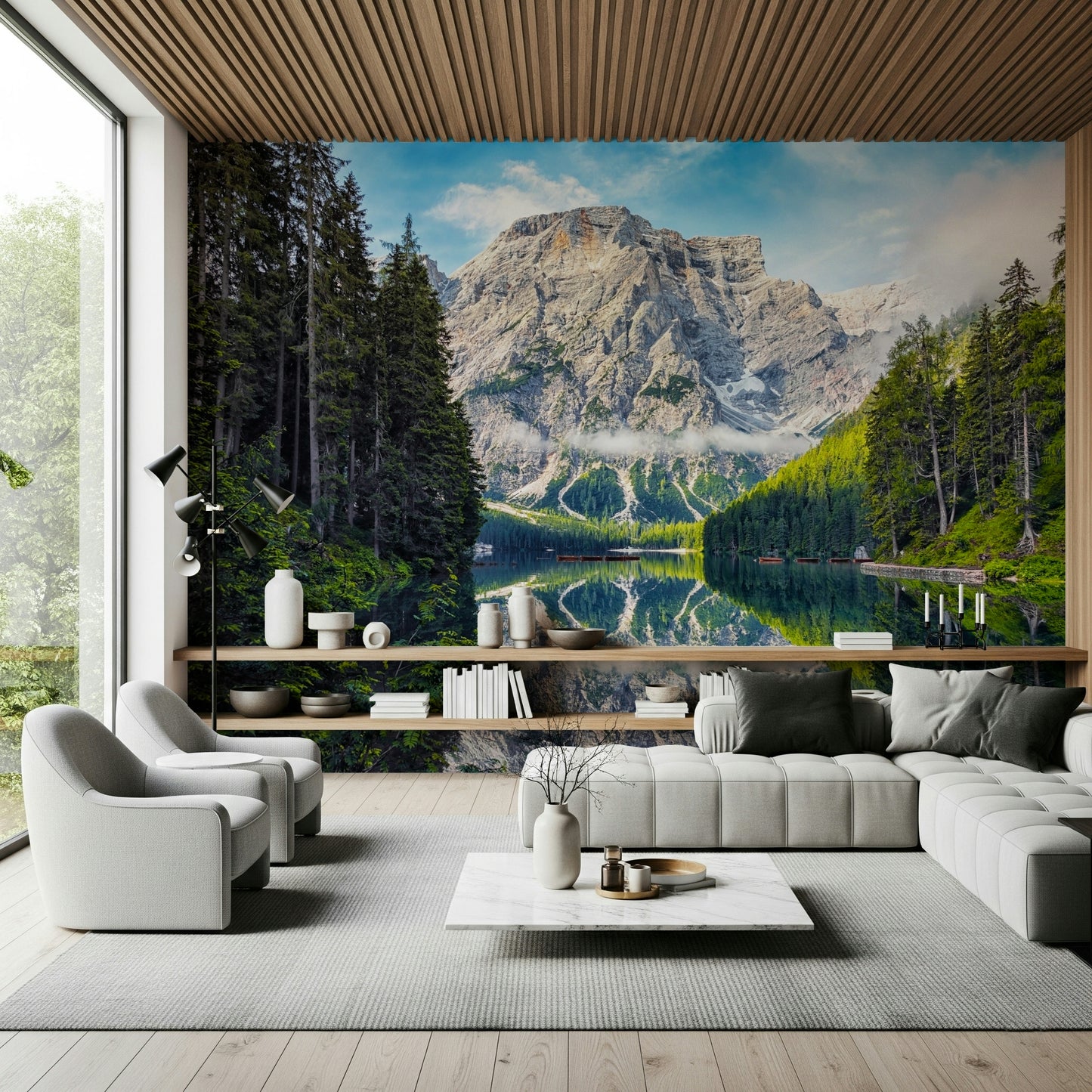 Lake Braies Majesty Wall Mural