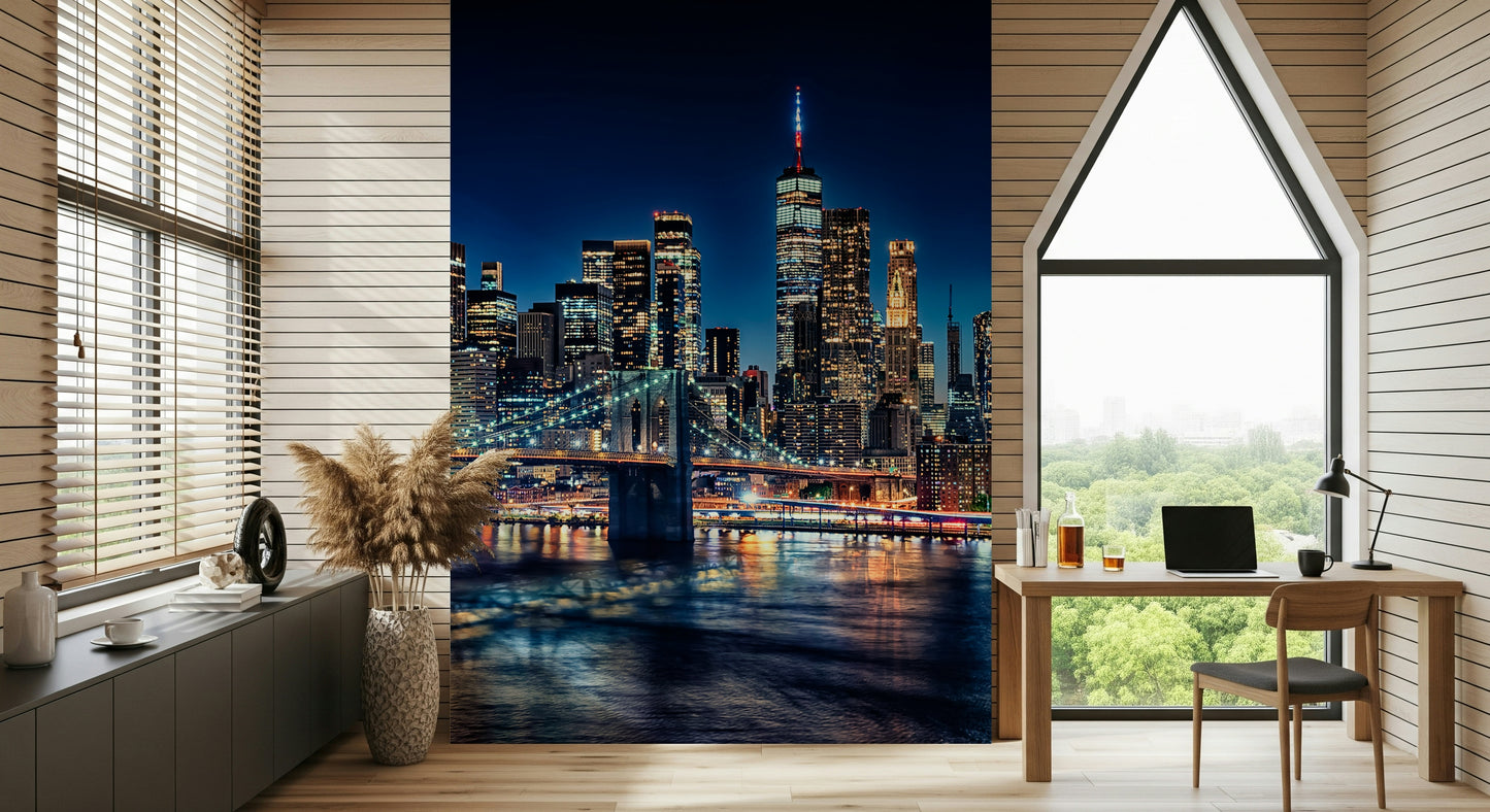NYC Night Lights Wall Mural