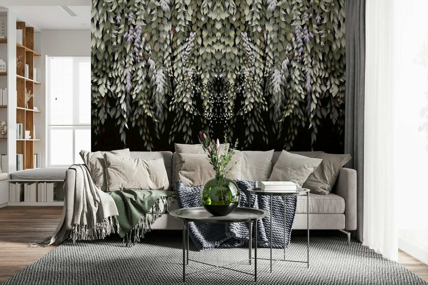 Wisteria Cascade Wall Mural
