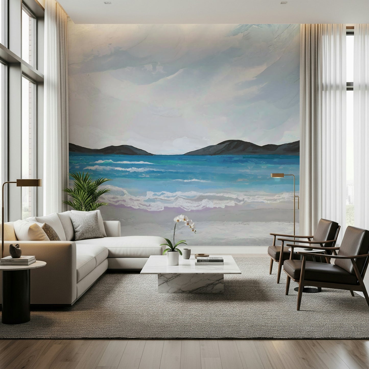 Coastal Scene Wall Mural