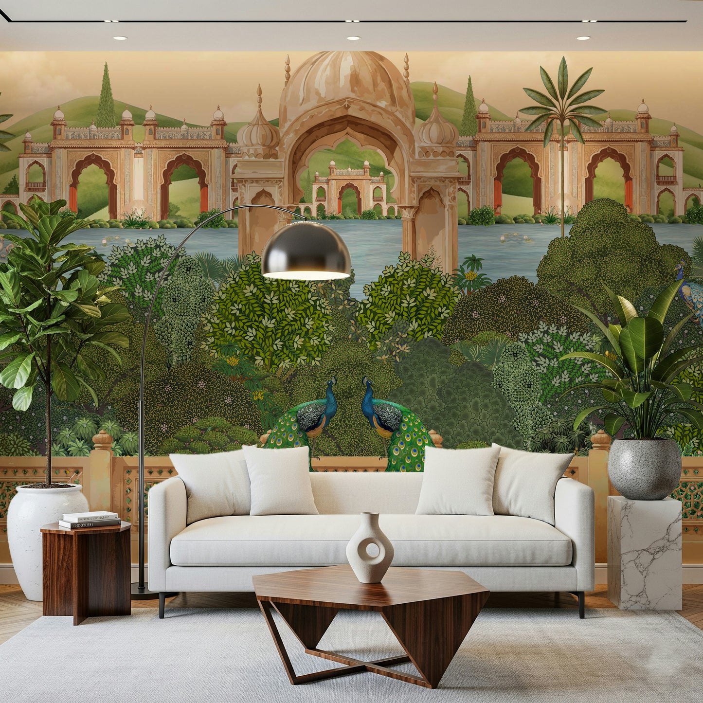 Peacock Paradise Wall Mural