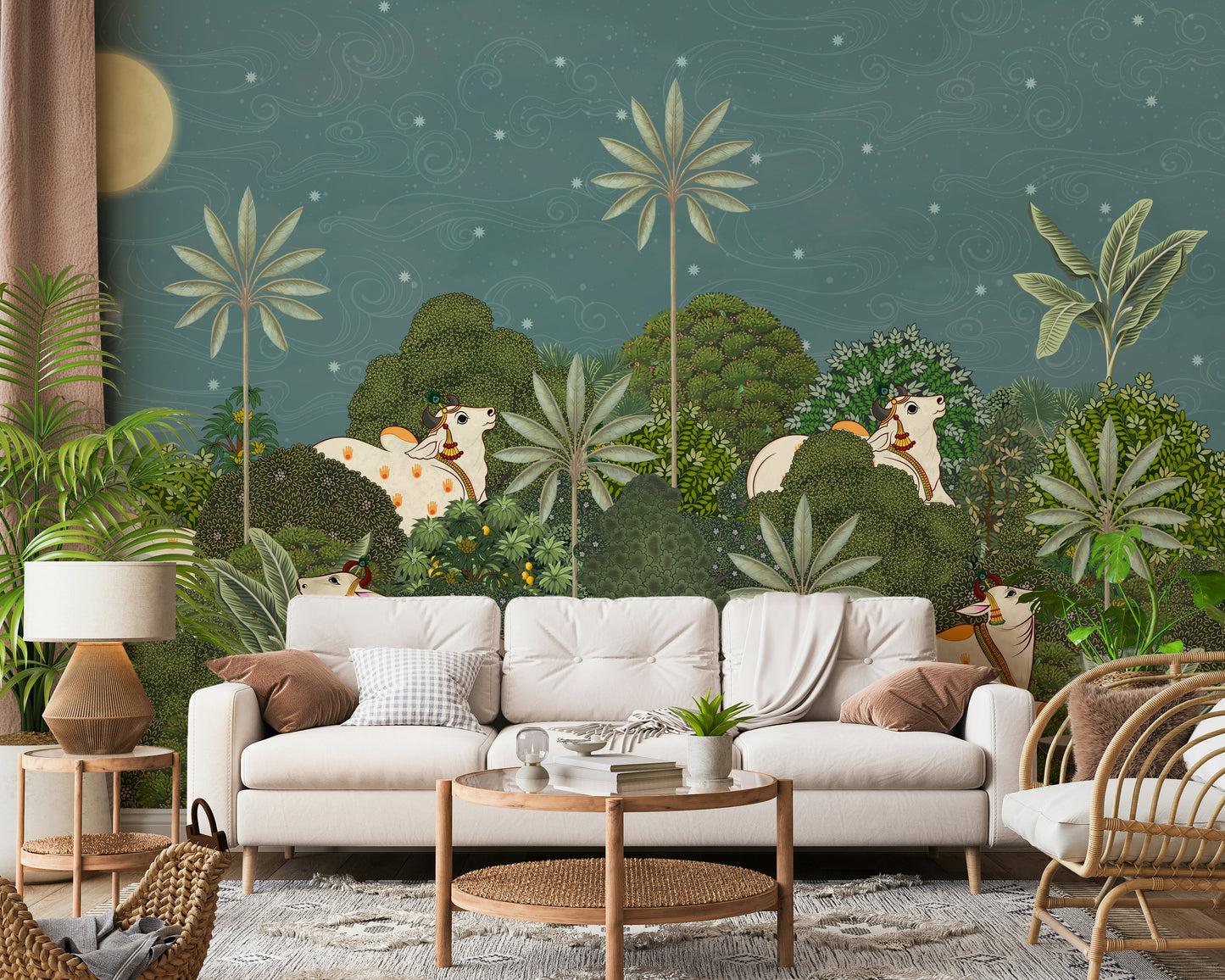 Ratri Pichwai Wall Mural