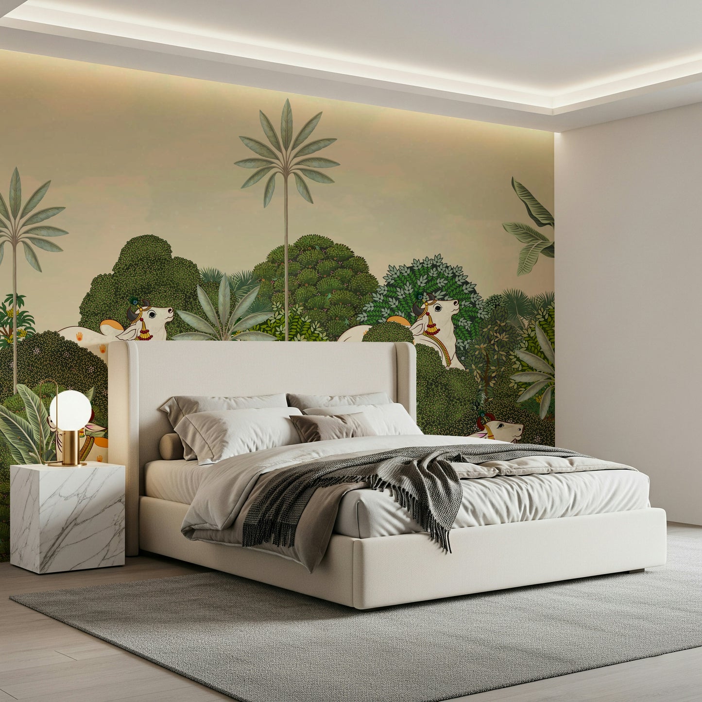 Tropical Pichwai Wall Mural