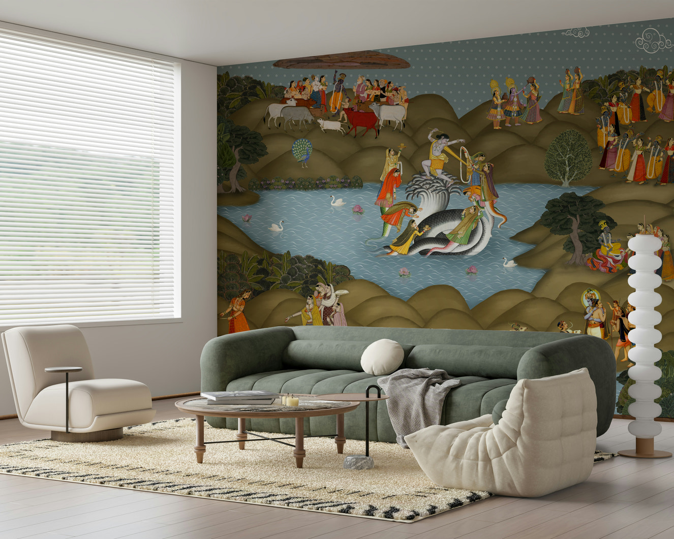 Kaliya Mardan Saga Wall Mural