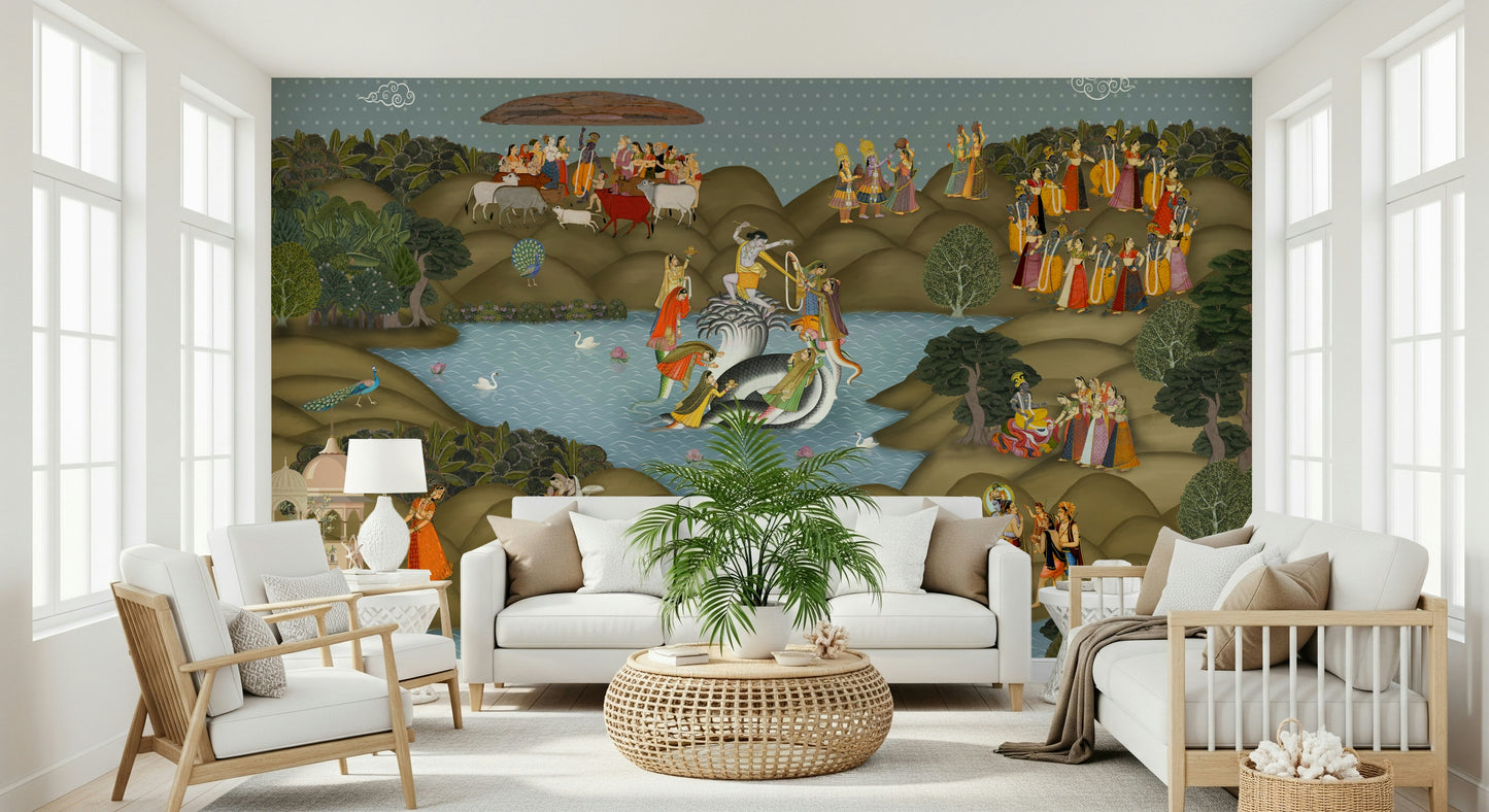 Kaliya Mardan Saga Wall Mural