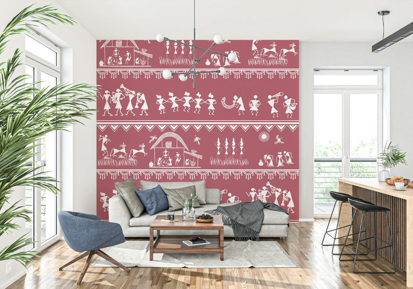 Warli Utsav Wall Mural