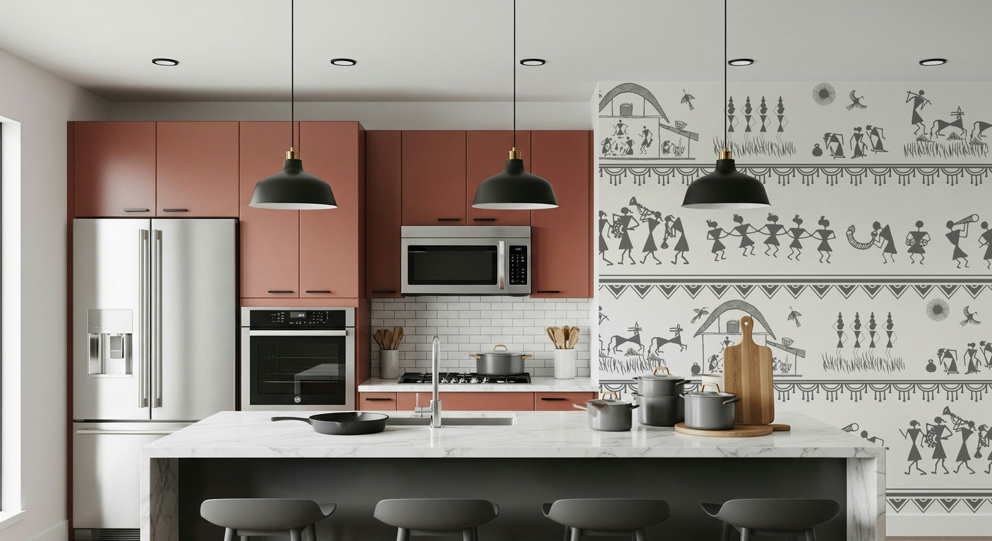 Rural Rhythm Wall Mural