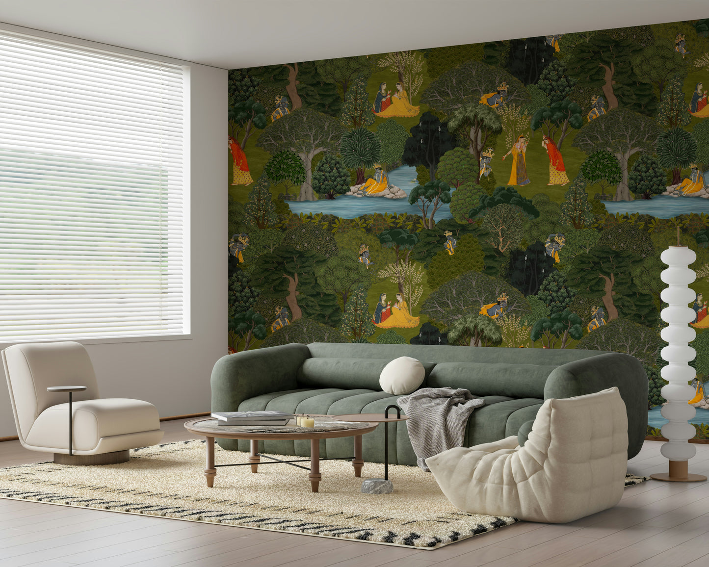 The Pichwai Grove Wall Mural