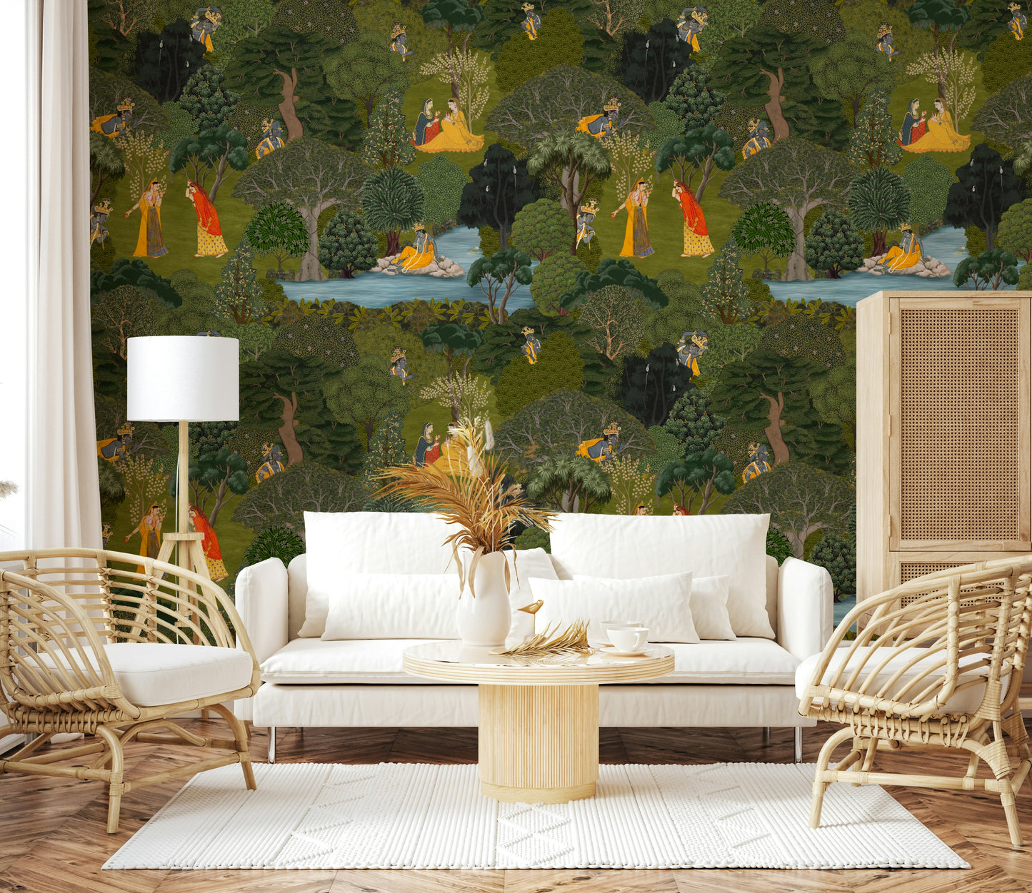 The Pichwai Grove Wall Mural