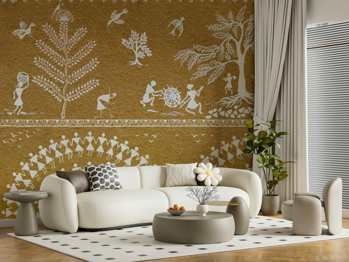 Tribal Dance Wall Mural