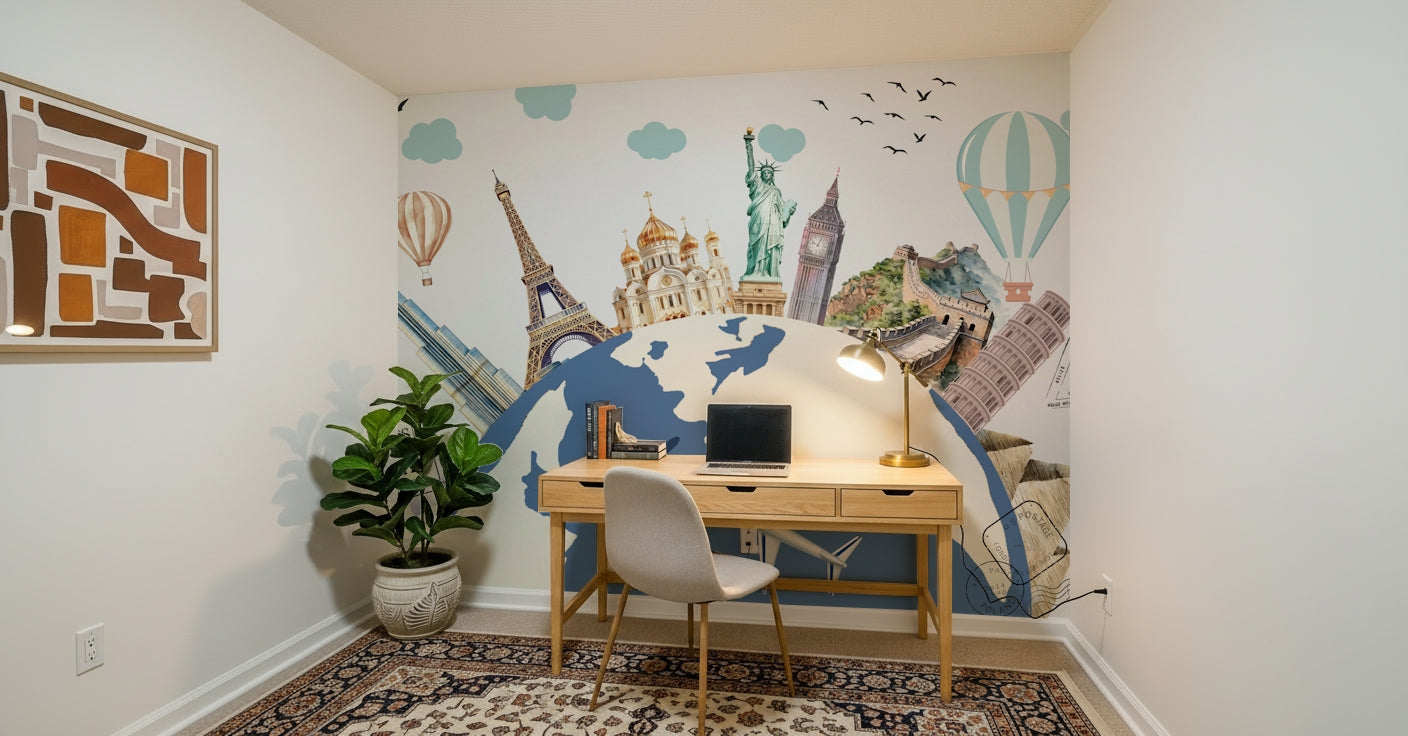 World Tour Wall Mural