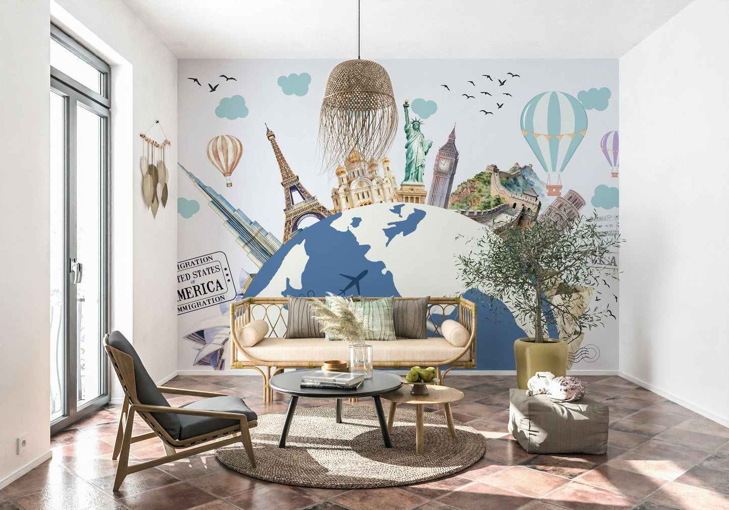 World Tour Wall Mural