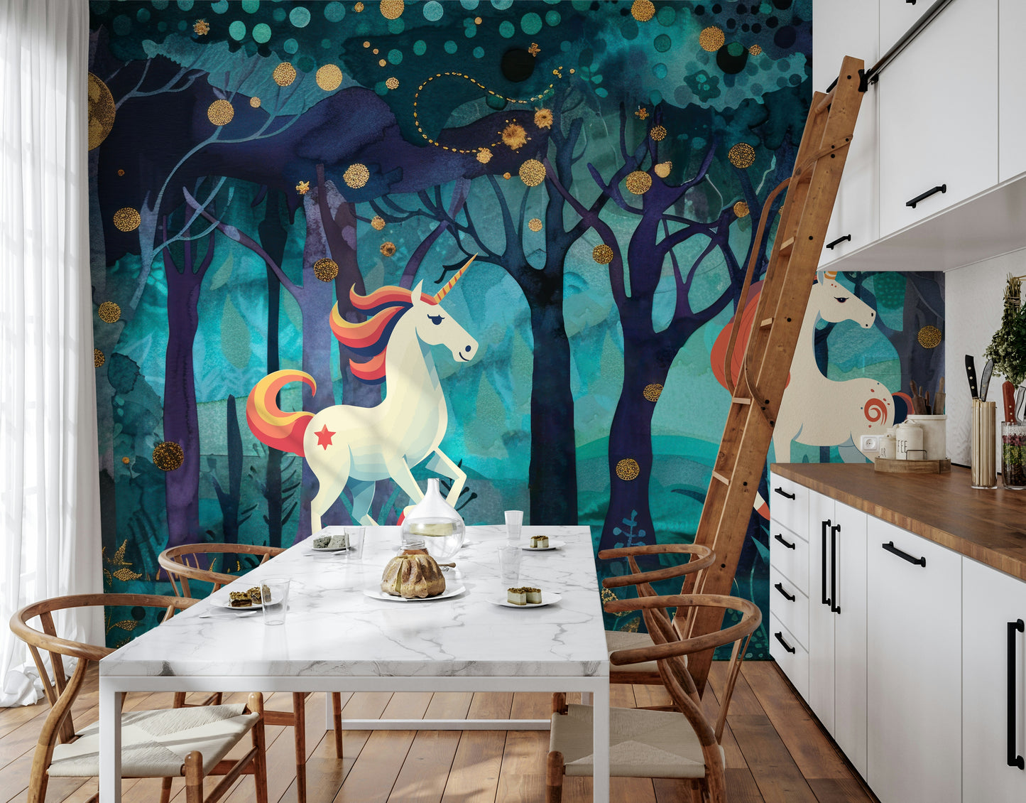 Mystic Unicorns Wall Mural