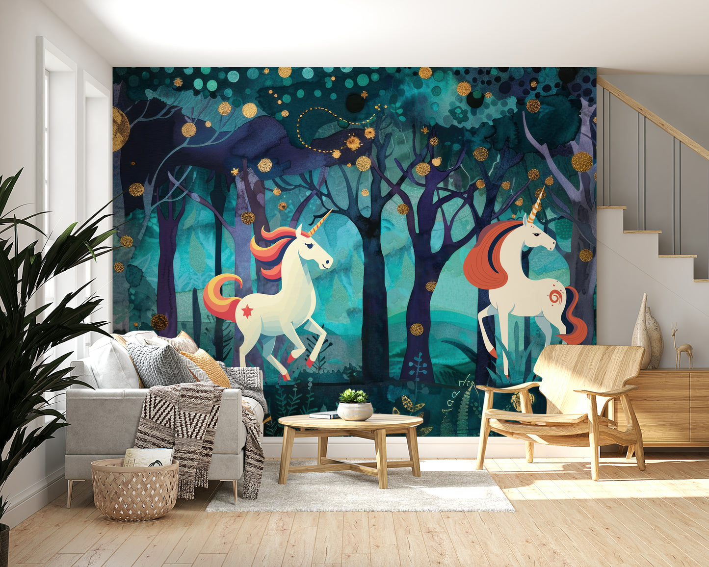 Mystic Unicorns Wall Mural