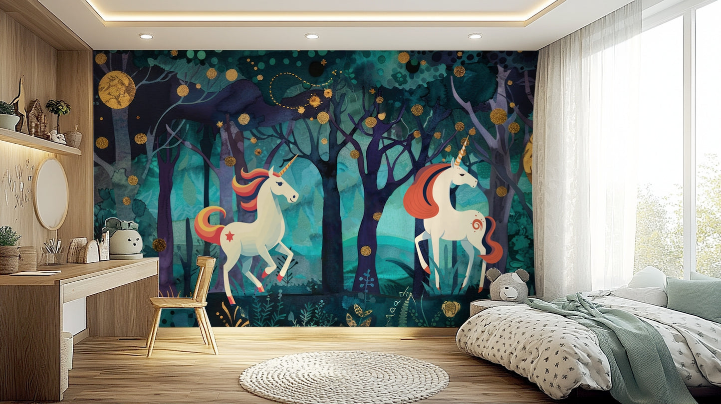 Mystic Unicorns Wall Mural
