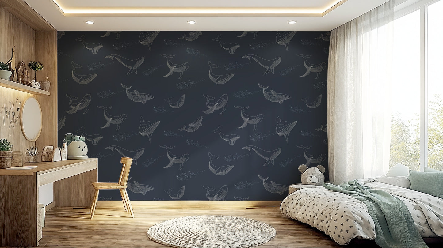 Whale Song Serenade Wall Mural