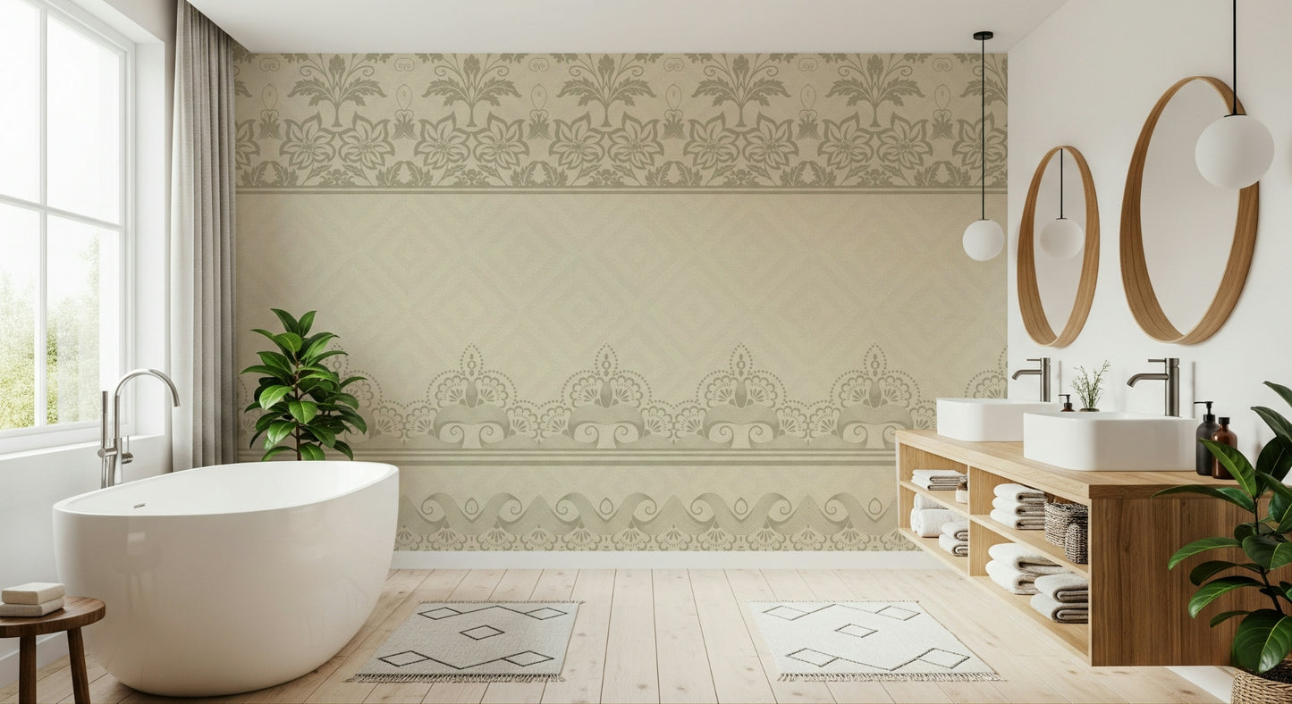 Vintage Lace Bands Wall Mural